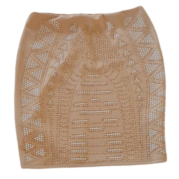 AKIRA Dresses & Skirts - AKIRA Salmon Rhinestone Mini Skirt